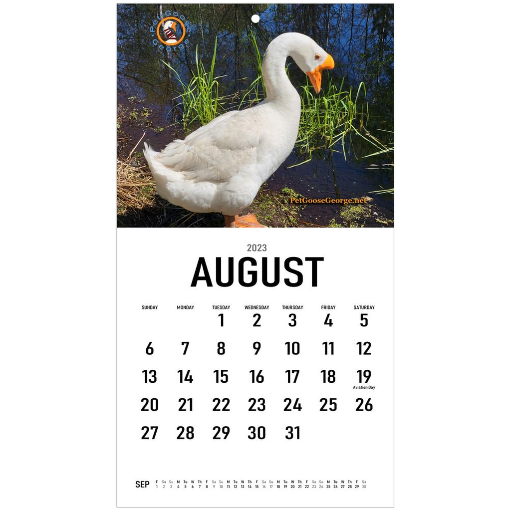 2023 Wall Calendars Pet Goose