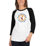 Pet Goose George Logo – Unisex 3/4 sleeve raglan shirt
