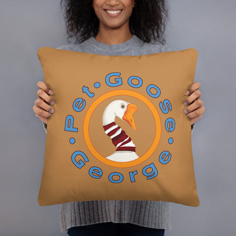 Pet Goose George Logo – Basic Pillow
