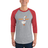 Goofy Duck – 3/4 sleeve unisex raglan shirt